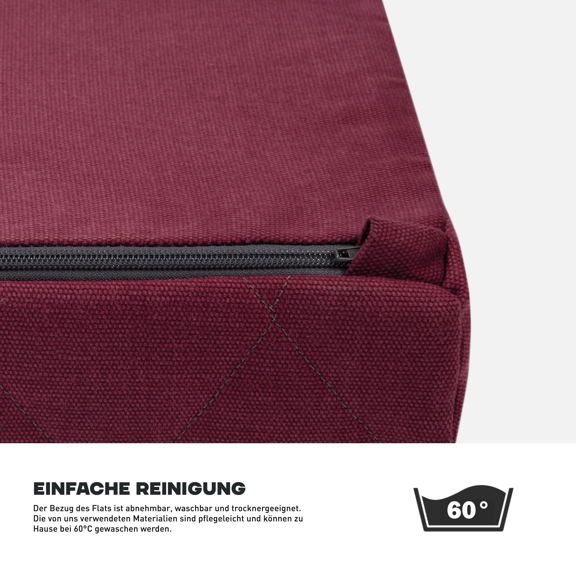 Dog bed FLAT, Bordeaux