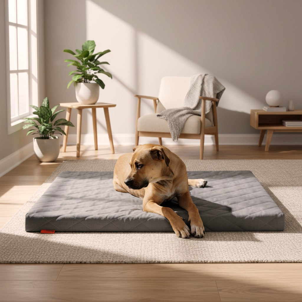 Hundebett FLAT, Steingrau