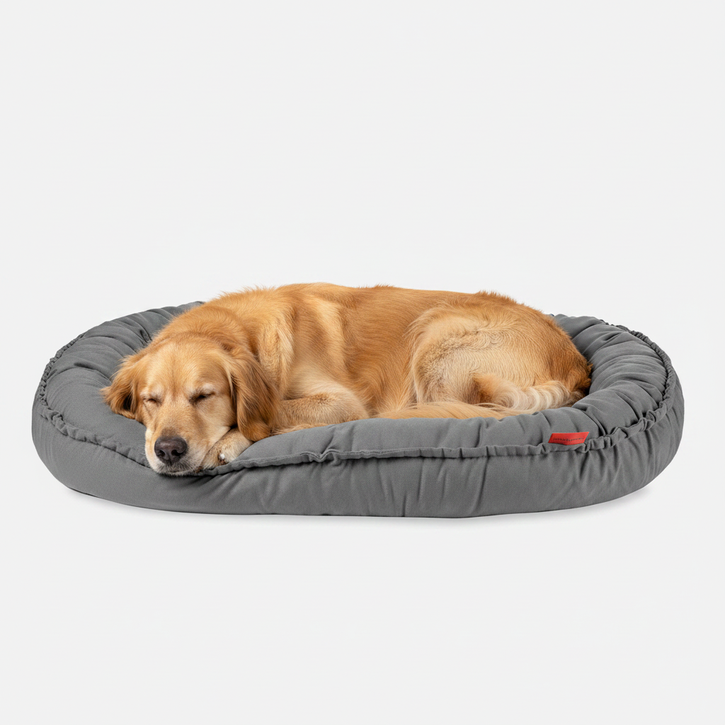 Dog bed NIDOG, stone grey