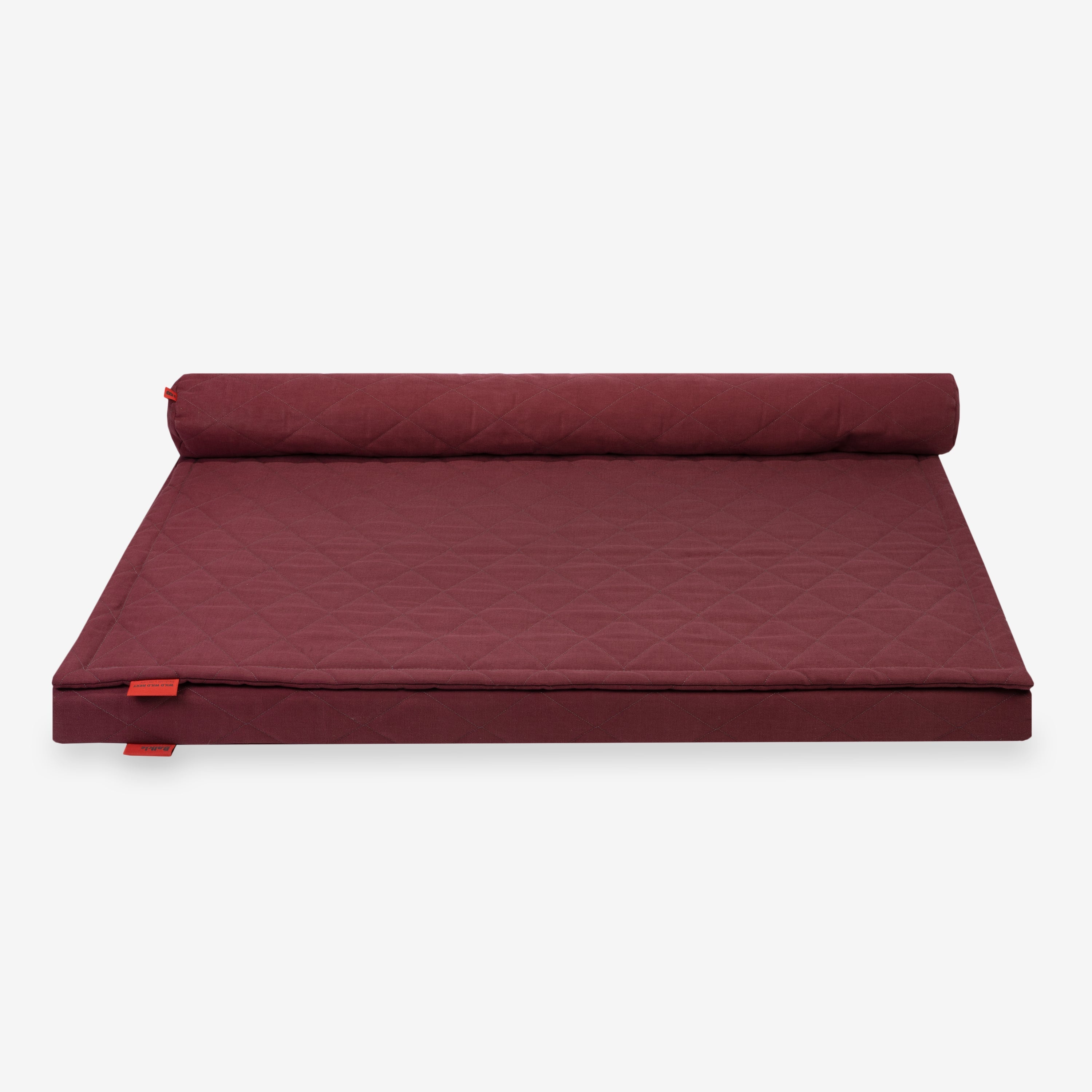 Dog bed FLAT, Topper & Rulo, Bordeaux